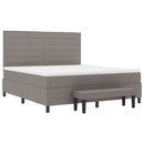 vidaXL Boxrugós ágy fejtámlával Tópszínű 180 x 200 cm szövet