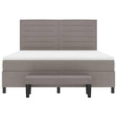 vidaXL Boxrugós ágy fejtámlával Tópszínű 180 x 200 cm szövet