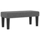 vidaXL Boxrugós ágy matracmal Sötétszürke 100 x 200 cm szövet