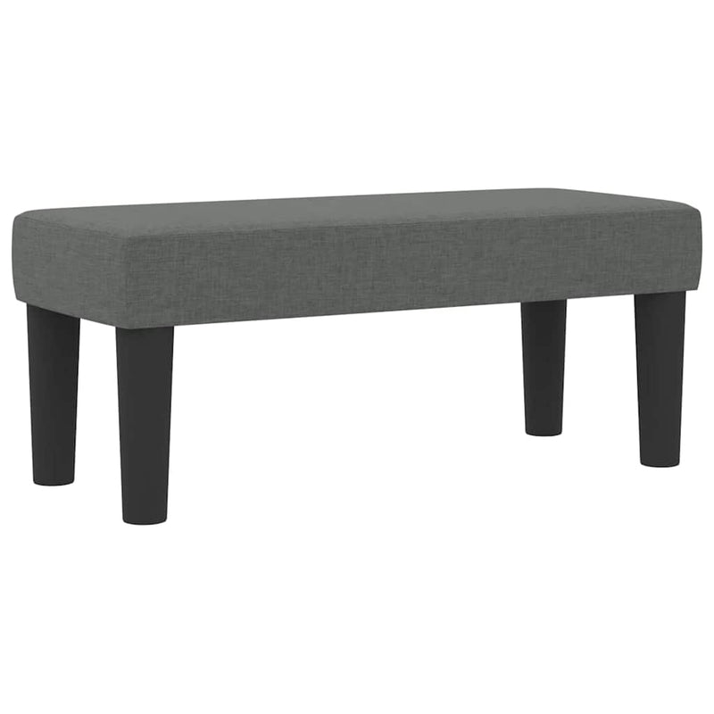 vidaXL Boxrugós ágy matracmal Sötétszürke 100 x 200 cm szövet