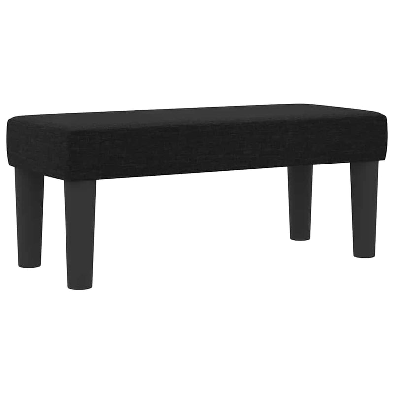 vidaXL Boxrugós ágy matracmal fejtámlával Fekete 100 x 200 cm szövet