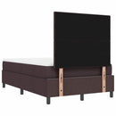 vidaXL Boxrugós ágy párnával Sötét Barna 120 x 190 cm szövet