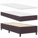 vidaXL Boxrugós ágy fejtámlával Sötét Barna 80 x 200 cm szövet