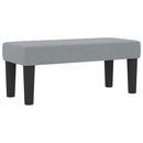 vidaXL Boxrugós ágy fejtámlával Világosszürke 90 x 190 cm szövet