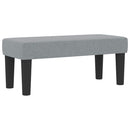 vidaXL Boxrugós ágy matracmal Világosszürke 100 x 200 cm szövet