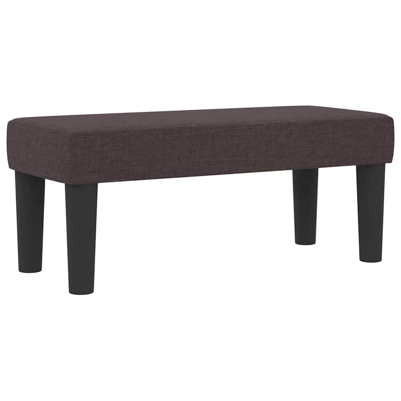 vidaXL Boxrugós ágy matracmal Sötét Barna 100 x 200 cm szövet