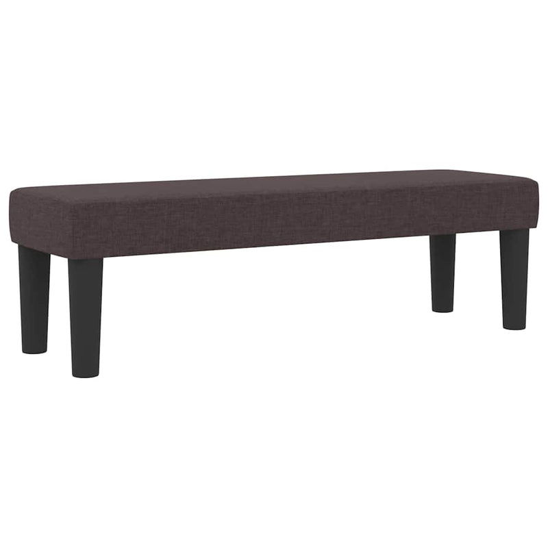 vidaXL Boxrugós ágy matracmal sötétbarna 120 x 200 cm szövet