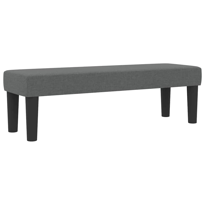 vidaXL Boxrugós ágy matracmal Sötétszürke 140 x 190 cm szövet