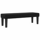 vidaXL Boxrugós ágy fejtámlával Fekete 140 x 190 cm szövet