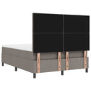 vidaXL Boxrugós ágy fejtámlával Tópszínű 140 x 190 cm szövet