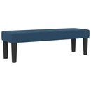 vidaXL Boxrugós ágy fejtámlával Kék 140 x 190 cm szövet