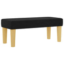 vidaXL Boxrugós ágy matracmal fejtámlával Fekete 100 x 200 cm szövet