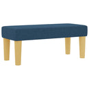 vidaXL Boxrugós ágy fejtámlával Kék 200 x 90 cm szövet