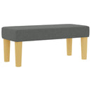 vidaXL Boxrugós ágy matracmal Sötétszürke 100 x 200 cm szövet