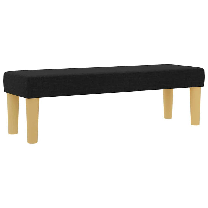 vidaXL Boxrugós ágy matracmal fejtámlával Fekete 200 x 200 cm szövet