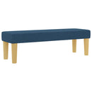 vidaXL Boxrugós ágy fejtámlával Kék 200 x 200 cm szövet