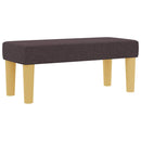 vidaXL Boxrugós ágy matracmal Sötét Barna 90 x 190 cm szövet