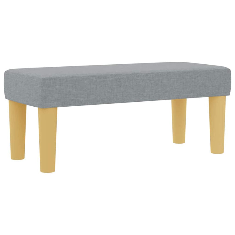 vidaXL Boxrugós ágy matracmal Világosszürke 100 x 200 cm szövet