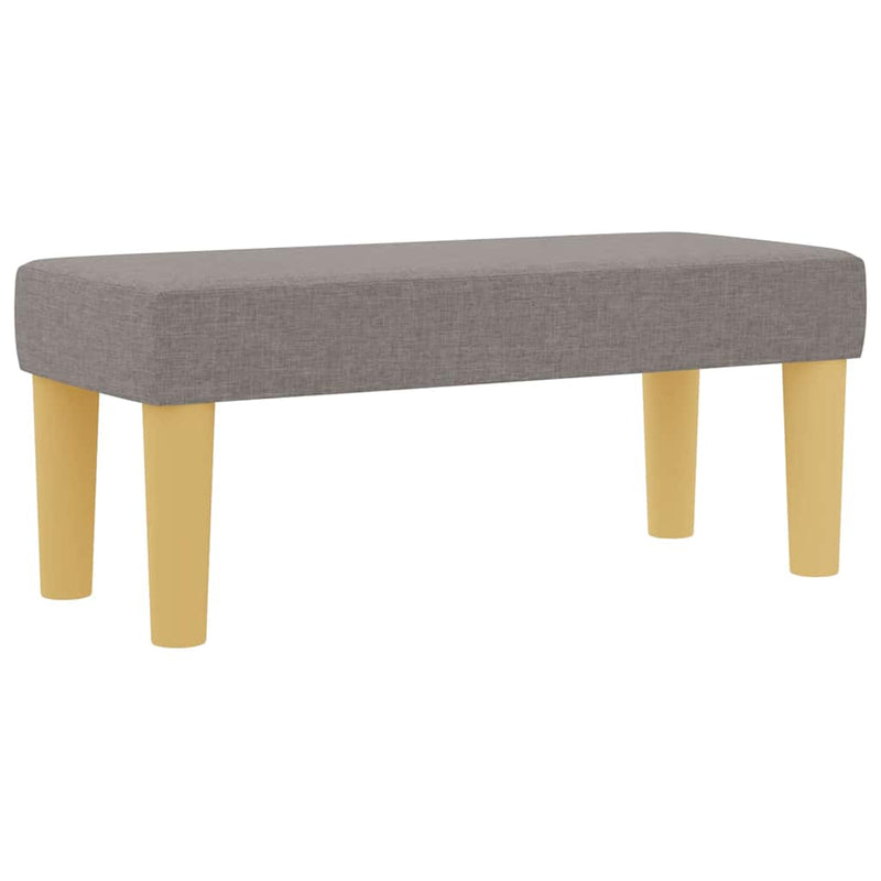 vidaXL Boxrugós ágy matracmal fejtámlával Tópszínű 100 x 200 cm szövet