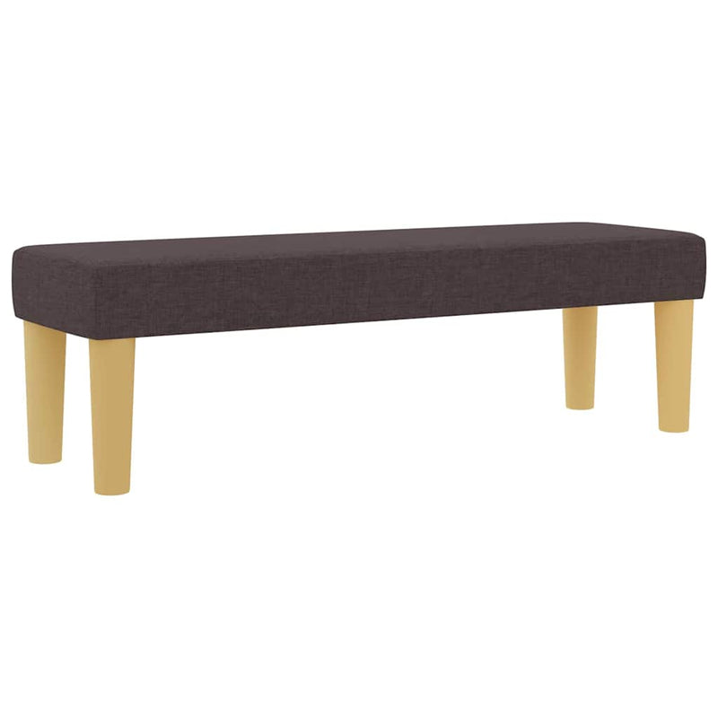 vidaXL Boxrugós ágy matracmal sötétbarna 120 x 200 cm szövet