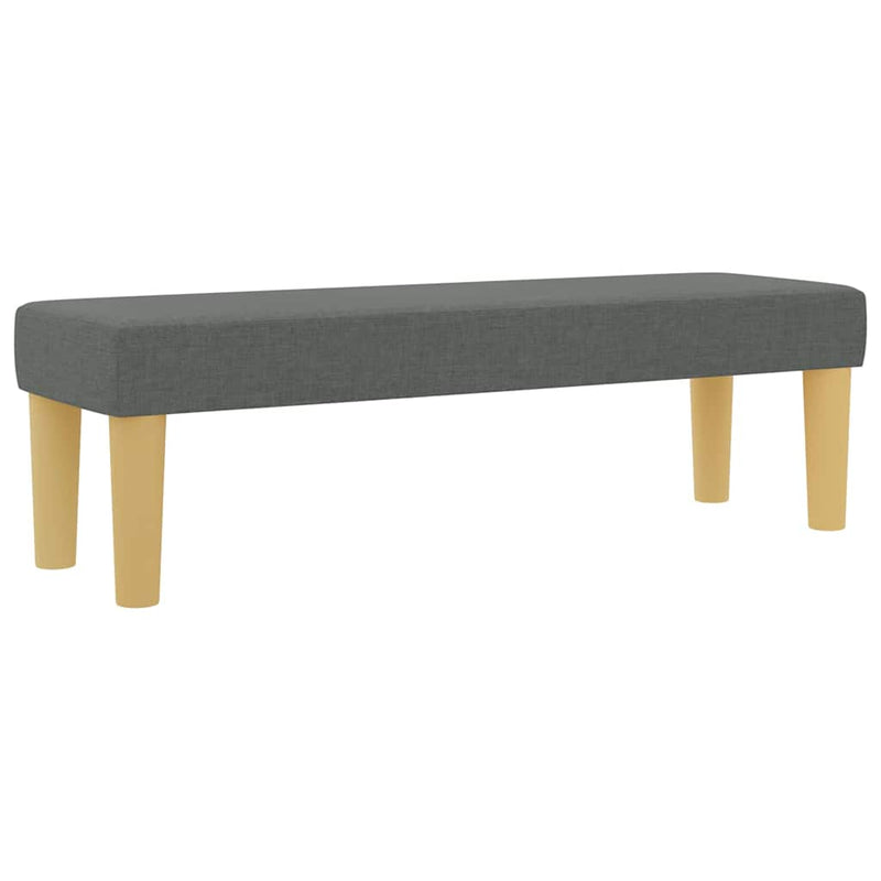 vidaXL Boxrugós ágy matracmal Sötétszürke 140 x 190 cm szövet