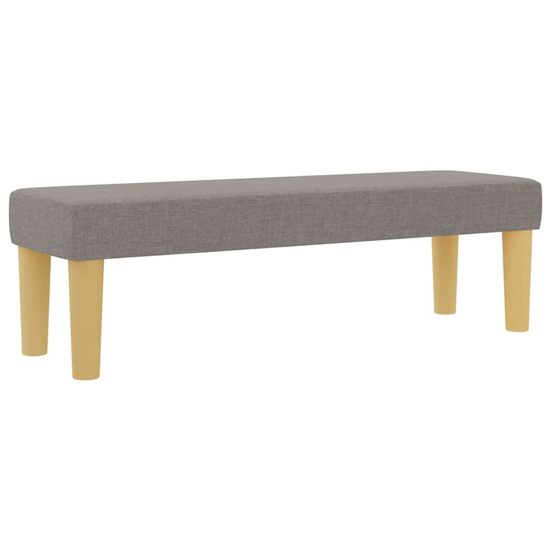 vidaXL Boxrugós ágy matracmal fejtámlával Tópszínű 140 x 200 cm szövet