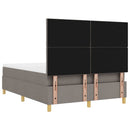 vidaXL Boxrugós ágy fejtámlával Tópszínű 200 x 160 cm szövet