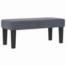 vidaXL Boxrugós ágy fejtámlával Sötétszürke 200 x 80 cm Bársony
