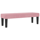 vidaXL Boxrugós ágy fejtámlával Rózsaszín 190 x 140 cm Bársony