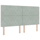 vidaXL Boxrugós ágy matracmal Világosszürke 180 x 200 cm Bársony