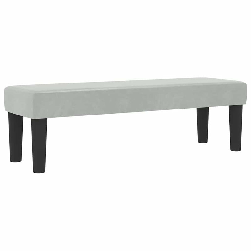 vidaXL Boxrugós ágy matracmal Világosszürke 200 x 200 cm Bársony