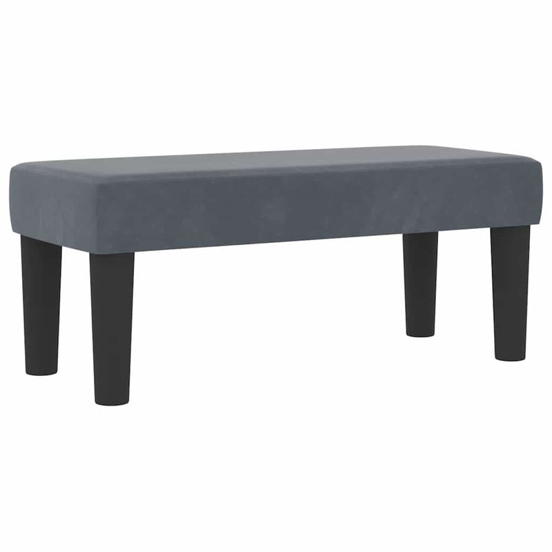 vidaXL Boxrugós ágy matracmal Sötétszürke 80 x 200 cm Bársony