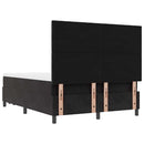 vidaXL Boxrugós ágy fejtámlával Fekete 200 x 160 cm Bársony