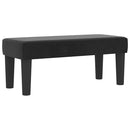 vidaXL Boxrugós ágy fejtámlával Fekete 190 x 90 cm Bársony