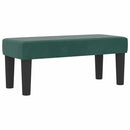 vidaXL Boxrugós ágy fejtámlával Sötétzöld 200 x 90 cm Bársony