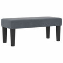 vidaXL Boxrugós ágy matracmal Sötétszürke 100 x 200 cm Bársony