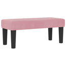 vidaXL Boxrugós ágy matracmal Rózsaszín 100 x 200 cm Bársony