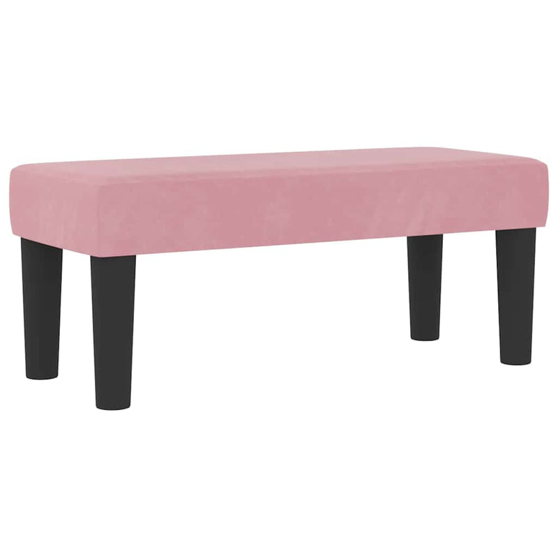 vidaXL Boxrugós ágy matracmal Rózsaszín 100 x 200 cm Bársony