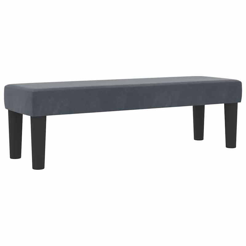 vidaXL Boxrugós ágy matracmal Sötétszürke 120 x 200 cm Bársony
