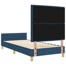 vidaXL Ágykeret fejtámlával Kék 80 x 200 cm szövet