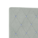 vidaXL Boxrugós ágy fejtámlával Világosszürke 120 x 200 cm Bársony