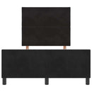 vidaXL Boxrugós ágy fejtámlával Fekete 120 x 190 cm Bársony