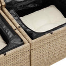 vidaXL Kanapé Szett 6 db Beige és krém polirattan
