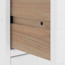 vidaXL 4 db fehér tömörfa fenyőfa oldalsó szekrény ODDA 40x24x79 cm
