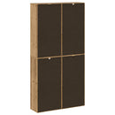 vidaXL 4 db tömörfa fenyőfa oldalsó szekrény ODDA 40x24x79 cm