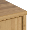 vidaXL 4 db tömörfa fenyőfa oldalsó szekrény ODDA 40x24x79 cm