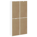 vidaXL 4 db fehér tömörfa fenyőfa oldalsó szekrény ODDA 40x24x79 cm