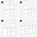 vidaXL 4 db fehér tömörfa fenyőfa oldalsó szekrény ODDA 40x24x79 cm
