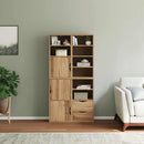 vidaXL 4 db tömörfa fenyőfa oldalsó szekrény ODDA 40x24x79 cm