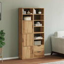vidaXL 4 db tömörfa fenyőfa oldalsó szekrény ODDA 40x24x79 cm